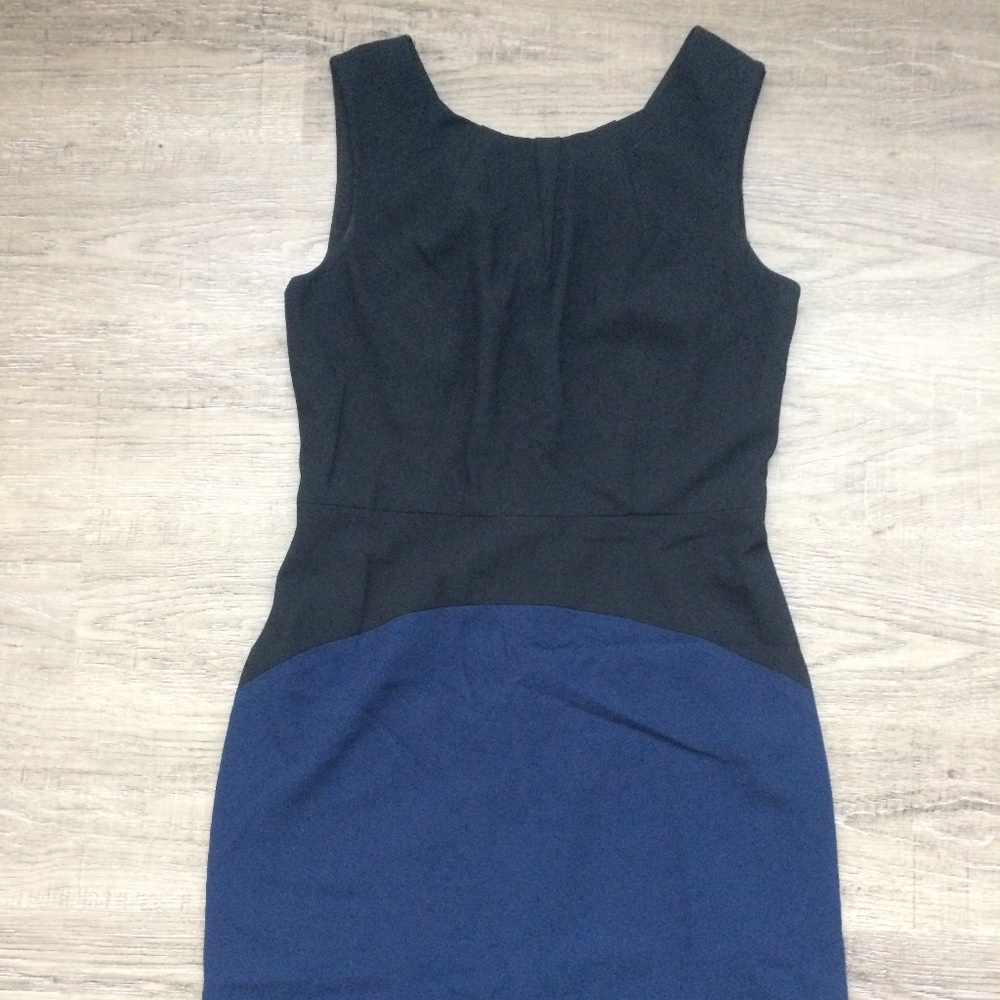 Black and blue BCBG dress